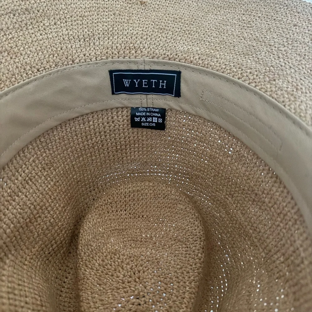 Tan Straw Cowboy Hat with Shell Accents - Picture 2 of 2